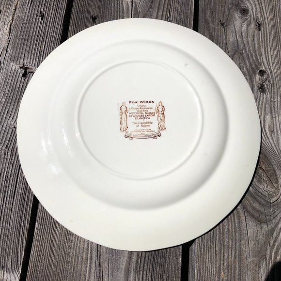 2 Alfred Meakin Staffordshire England Fair Winds 10" Dinner Plates Ship England - Picture 7 of 10